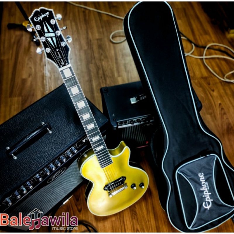 Gitar Elektrik Gitar Epiphone Jared James Nichols Gold Glory Les Paul