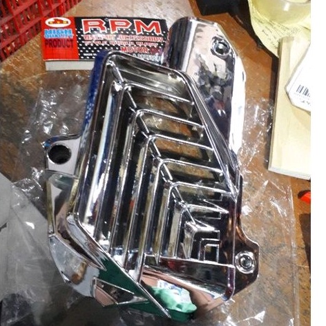 Cover Tutup Knalpot &amp; Radiator PCX 160 &amp; Vario 160 2022 Chrome