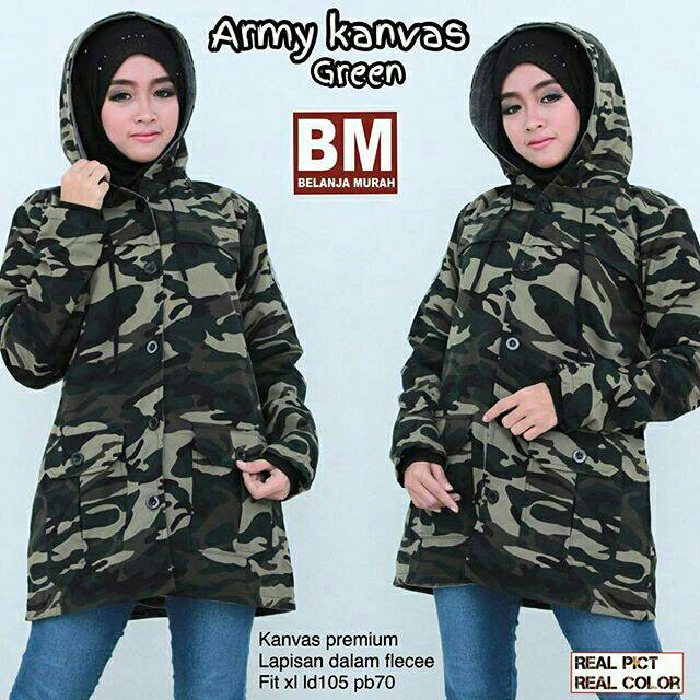 JAKET ARMY CEWEK
