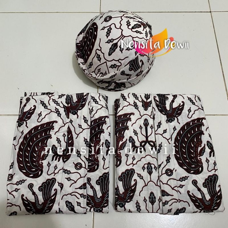 Set Jarik Instan + Blangkon Solo / Sidoasih Kecil