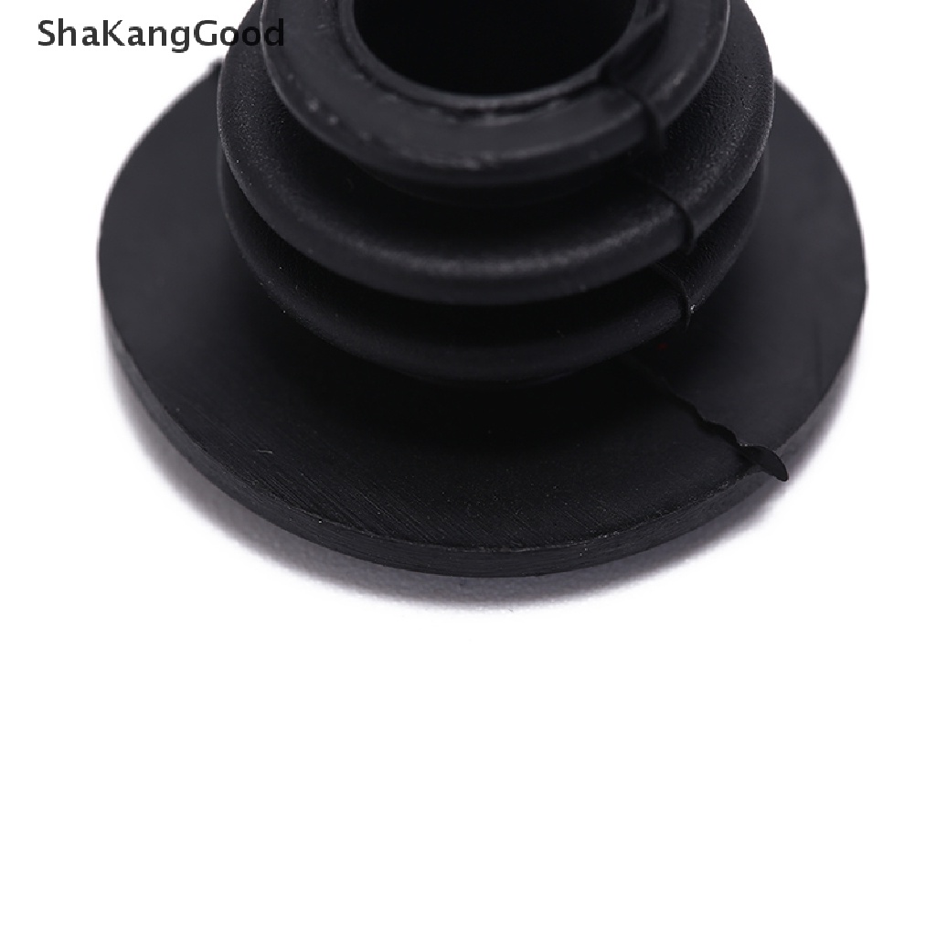 Skid 4pcs Tutup Ujung Stang Sepeda Mini Bahan Karet Warna Hitam