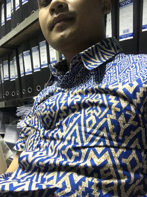 Bswart Batik Hrb026 Kenongo Hem Pendek Padi Pekalongan M L Xl Batik Pria Murah Modern Grosir