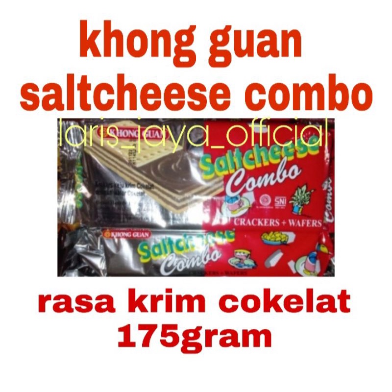 

khong guan saltcheese combo 175gram rasa coklat