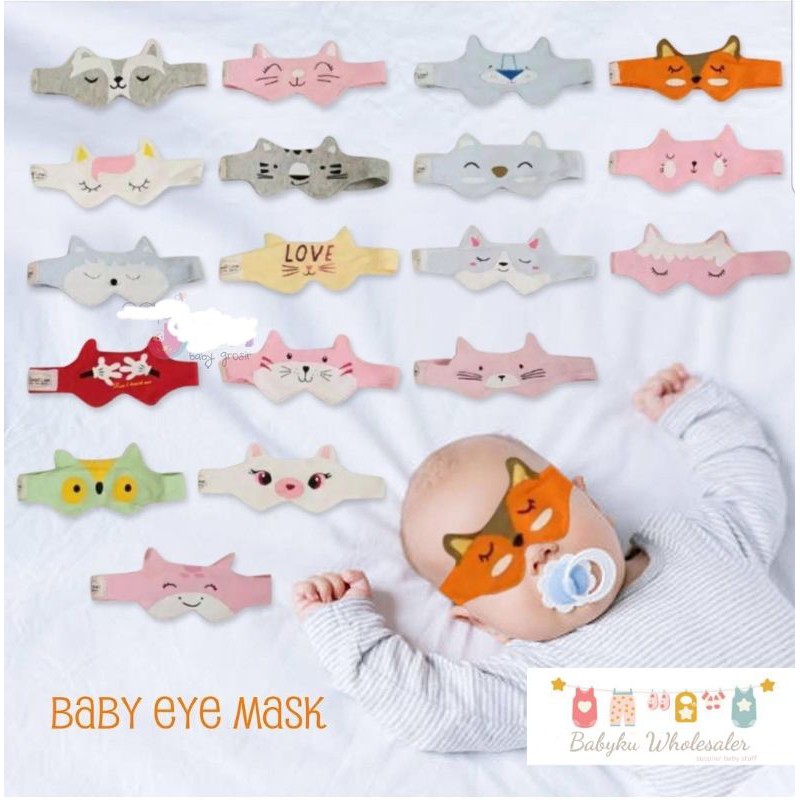 Eye mask baby pelindung mata bayi berjemur / eye protector baby eye mask