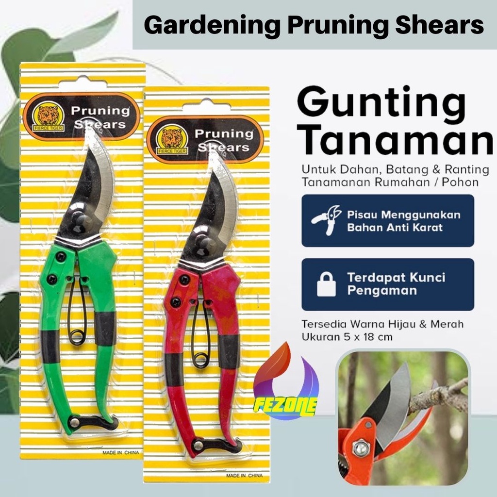 Gunting Dahan Ranting Batang Daun Tanaman Bunga Bonsai Gardening Pruning Shears Murah Berkualitas
