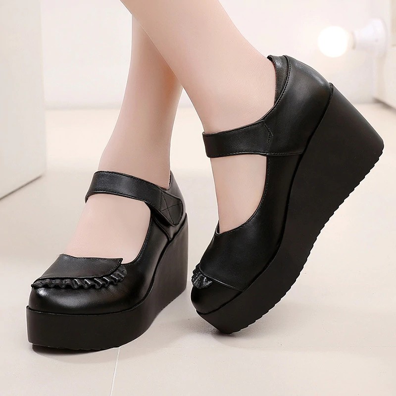 mary jane wedge platform