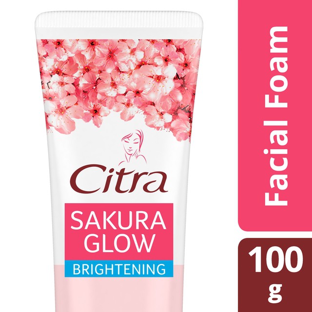 CITRA SAKURA GLOW BRIGHTENING FACIAL FOAM 100gr