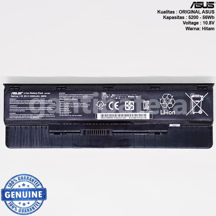 Baterai ORI Asus N46 N46V N46VB N46VM N46VJ N46JV N46VZ N56V N56VZ