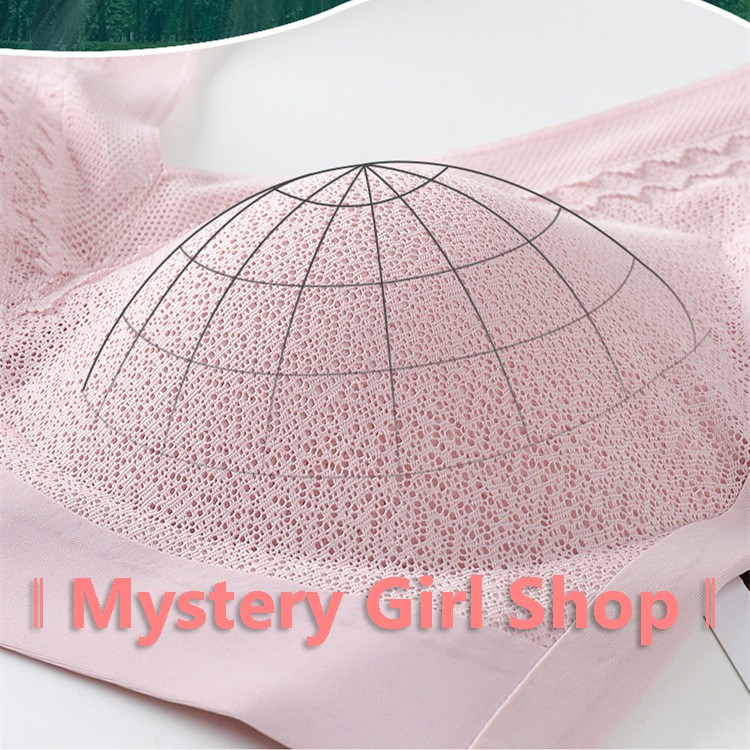 Mysterygirl - BH Bra Dan Pakaian Dalam Wanita Remaja Bra Sport Push Up Latex Tidur Olahraga Outdoor Underwear