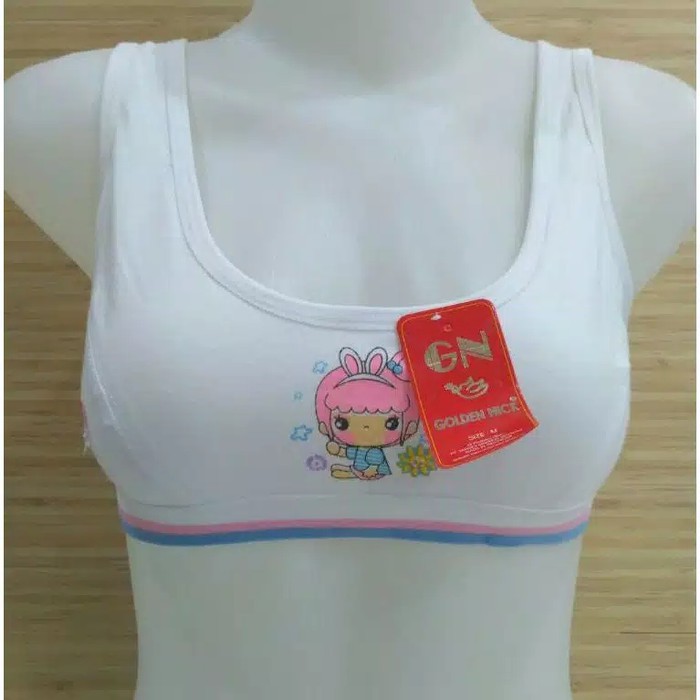 Miniset Golden Nick 361 Anak Perempuan | Mini Bra Set Cewe Cewek Bra GoldenNick GN Remaja ABG Putih Sekolah Pakaian Dalam Underwear Daleman Katun Sguna Satuan Ecer