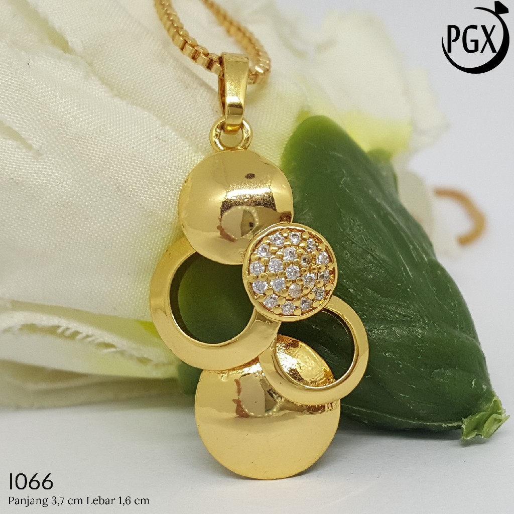 PGX Liontin Kalung Xuping Wanita Aksesoris Fashion Perhiasan Lapis Emas  - I018