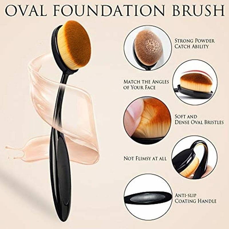 Oval Blending Brush Foundation Kuas Oval Make Up Wajah