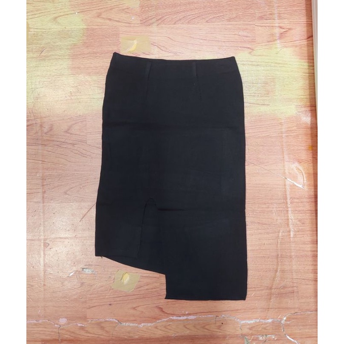 ready 013 rok rajut import / rok span midi / rok wanita / skirt knit import belah depan