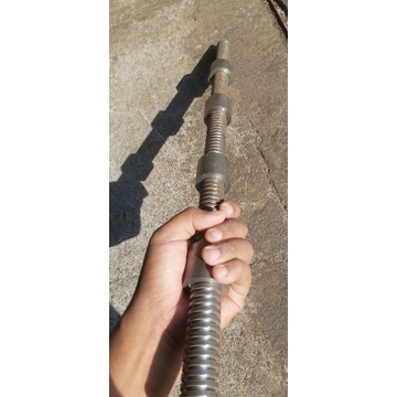 As Drat Ulir Kotak 25mm Panjang 60cm Plus 4 Mur As Drat 1inch