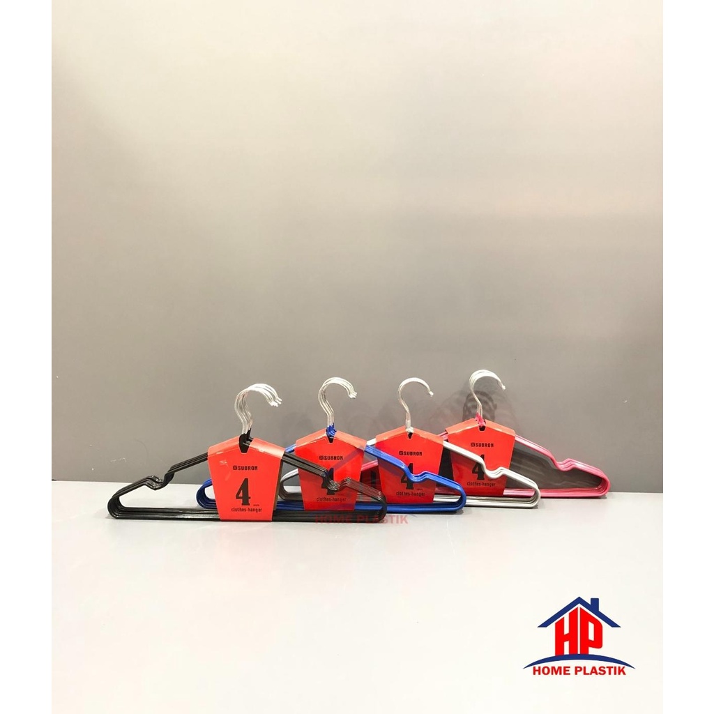 Hanger Stainless Subron / Hanger Stainless Anti Karat / Hanger Tebal Warna / Gantungan Baju Stainles