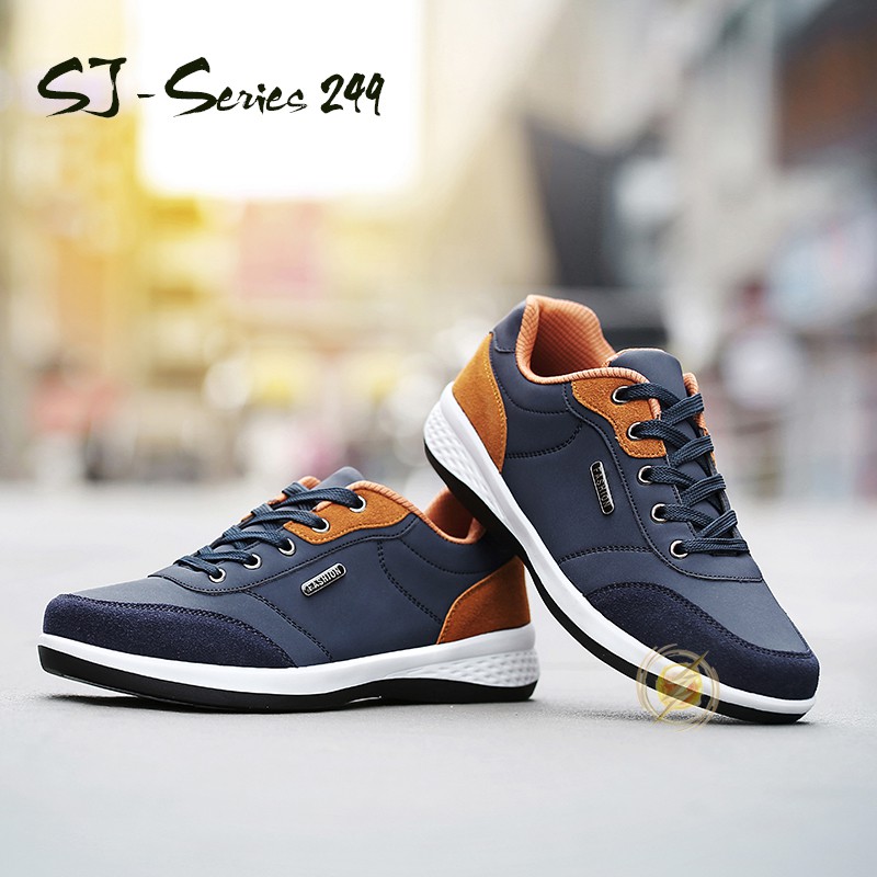 [OOS] (FREE BOX)  Sepatu Sneakers Pria Casual Fashion Santai/Hangout Kualitas Import Premium - 249