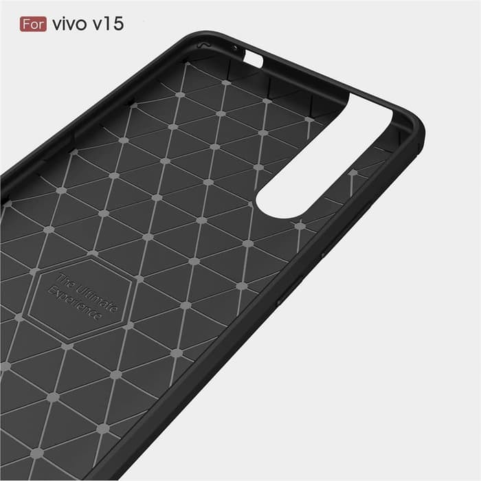 Vivo V15 Pro Soft Case Brushed Carbon - Hitam