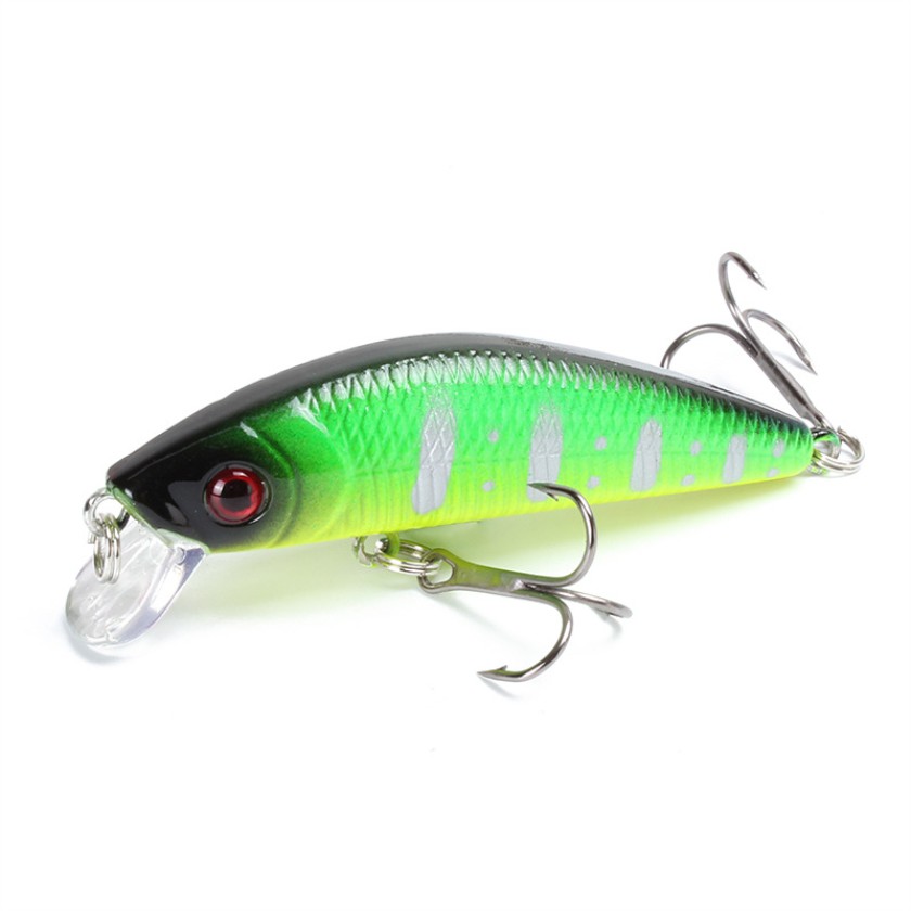 Shengyao 1Pcs Colorful Minnow Umpan Pancing Bentuk Fishing Lure 7cm/8.1g Swimbait Ikan Bass Bait Kail Wobbler