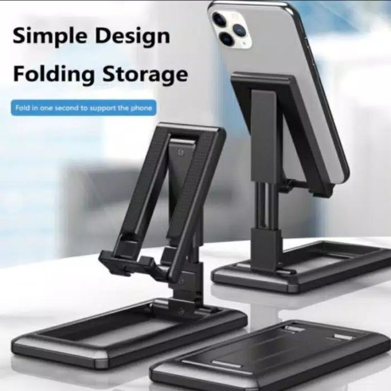 Phone Holder Lipat Simple Tipis HD28 / Dudukan Hp Stand Holder Handphone desktop Stand For Mobile Phone