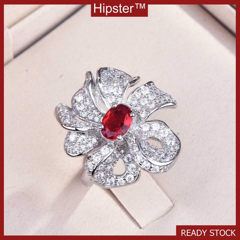 Advanced Design Natural Ruby Butterfly Ring