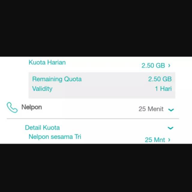 Perdana TRI Sakti 2.5GB Full 24 Jam