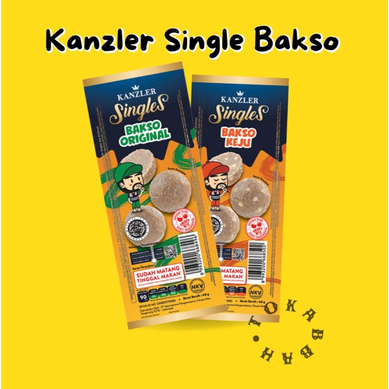 

kanzler Single Bakso Original Keju 48 gram