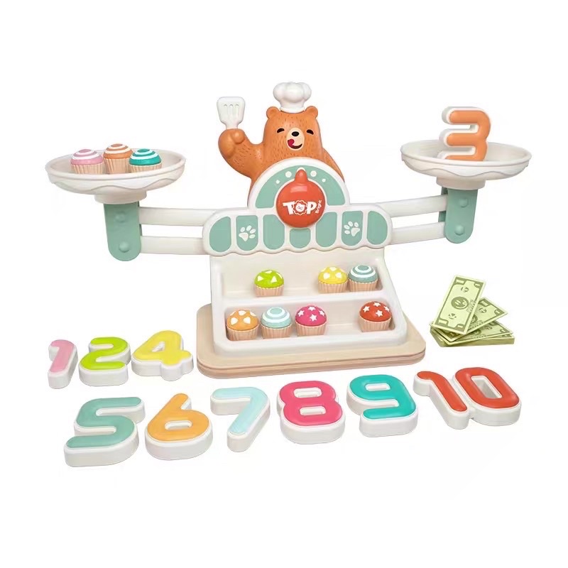 top bright balance math game counting toys mainan edukasi anak mainan timbangan