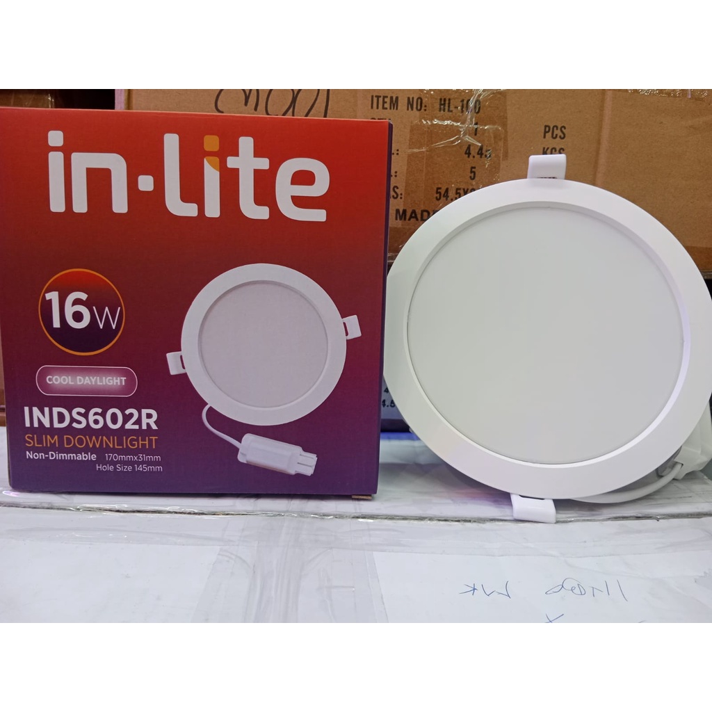 downlight led slim inlite 16 watt / led panel inlite 16 watt - 6500K