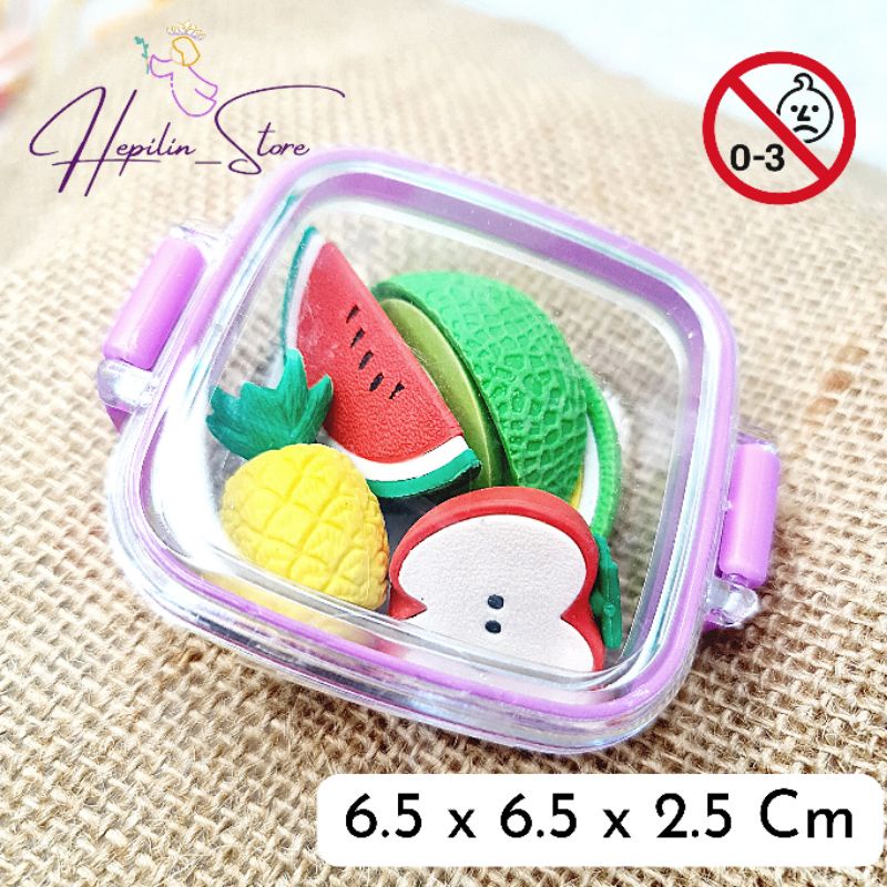 

Penghapus 3D Fancy 1 Set FOOD , Fruits , dll / Penghapus Set Lucu 3 Dimensi Fancy / Mainan Anak DIY / Stip Eraser Unik / Souvenir Ulang Tahun