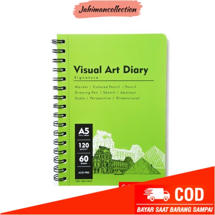 

✨ BISA COD ✨ V-TEC SKETCHBOOK VISUAL DIARY SKETCHBOOK A5 SPIRAL