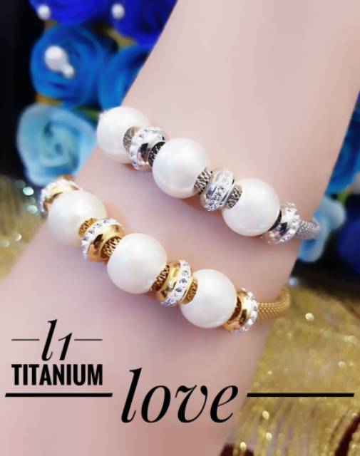 Titanium gelang dan cincin 2251k