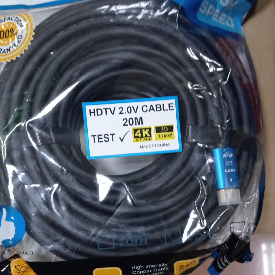 Kabel HDMI 20Meter Versi 2.0 Premium Full HD