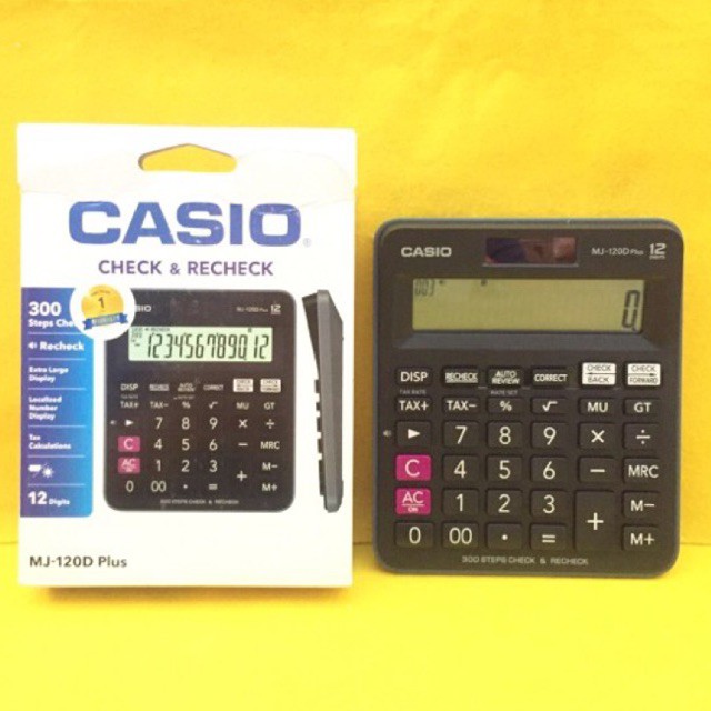 

Kalkulator 12 Digits ORI merk Casio MJ-120D Plus