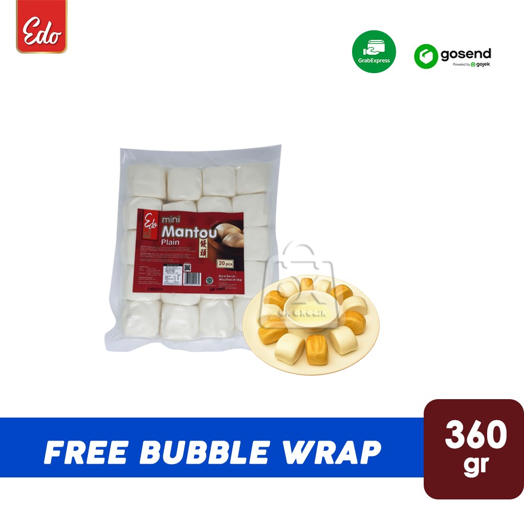 

Mantou Edo Mini Plain / EDO Mantau Frozen (a Isi 20pcs ) KHUSUS GOSEND