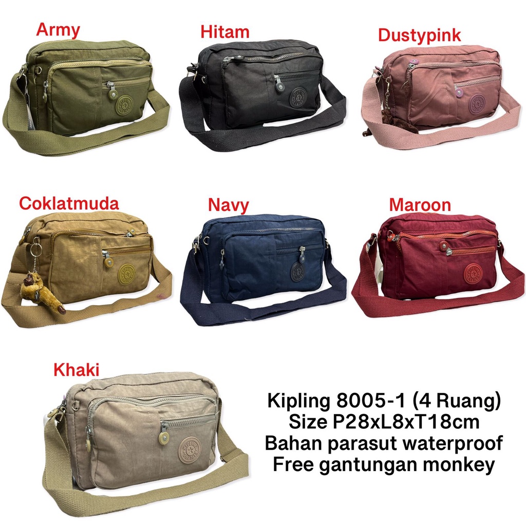 TAS SELEMPANG KIPLING 8005-1 ( 4 RUANG)