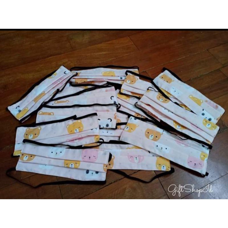 masker kain tali karet hijab