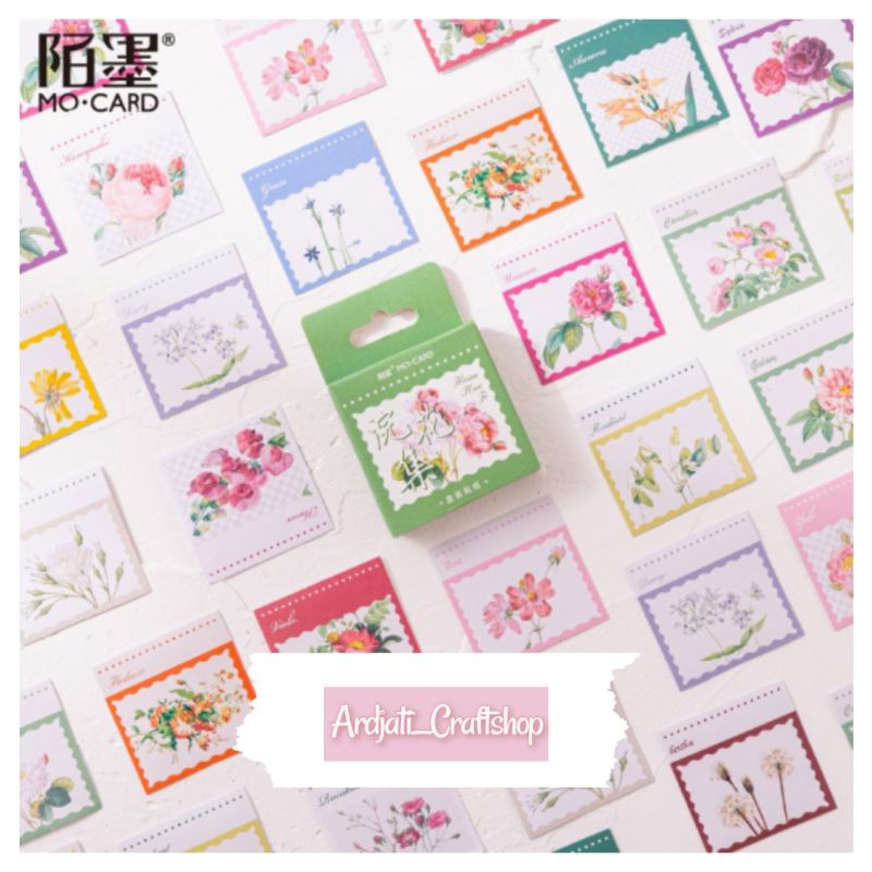 

45pcs Sticker Deco Perangko Bunga Rangkai