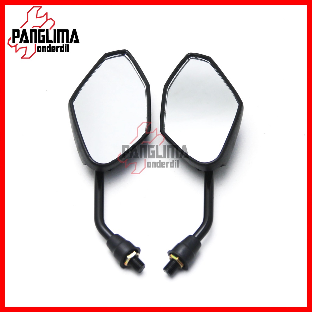 Spion Variasi Semua Jenis Motor Honda Drat Kanan Baut 14 Putih-Merah-Biru-Hitam-Silver Beat-Vario-Scoopy-Spacy-Revo-Grand-Supra-PCX Sepion-Kaca Set