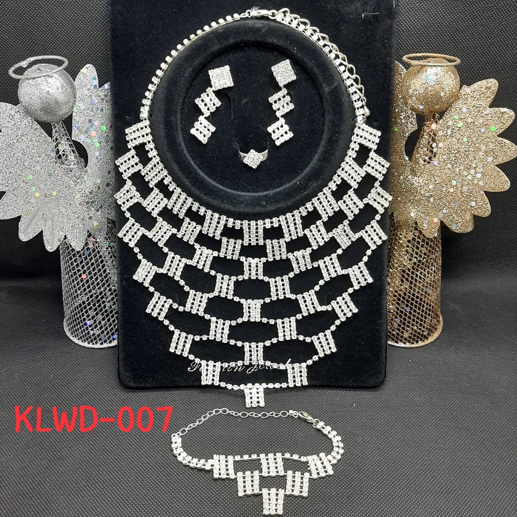 [TERMURAH] Set Kalung Anting Wedding / Kalung Wedding Model Import / Kalung Anting Pengantin