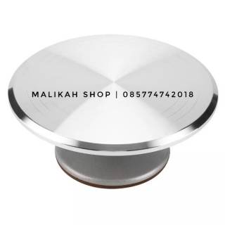  Meja Putar Kue  Full Stainless 31 cm Turn Table Lazy 