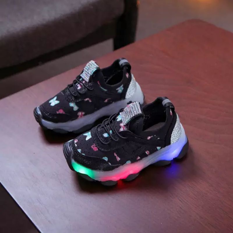 Sepatu Anak Perempuan LED - Sepatu Anak Sneaker Import M231