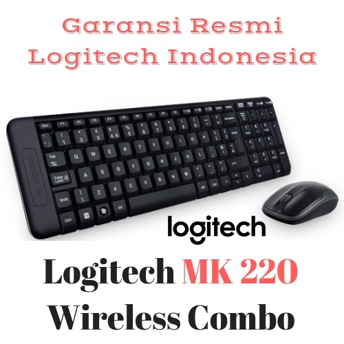 Keyboard + Mouse Wireless Logitech MK220