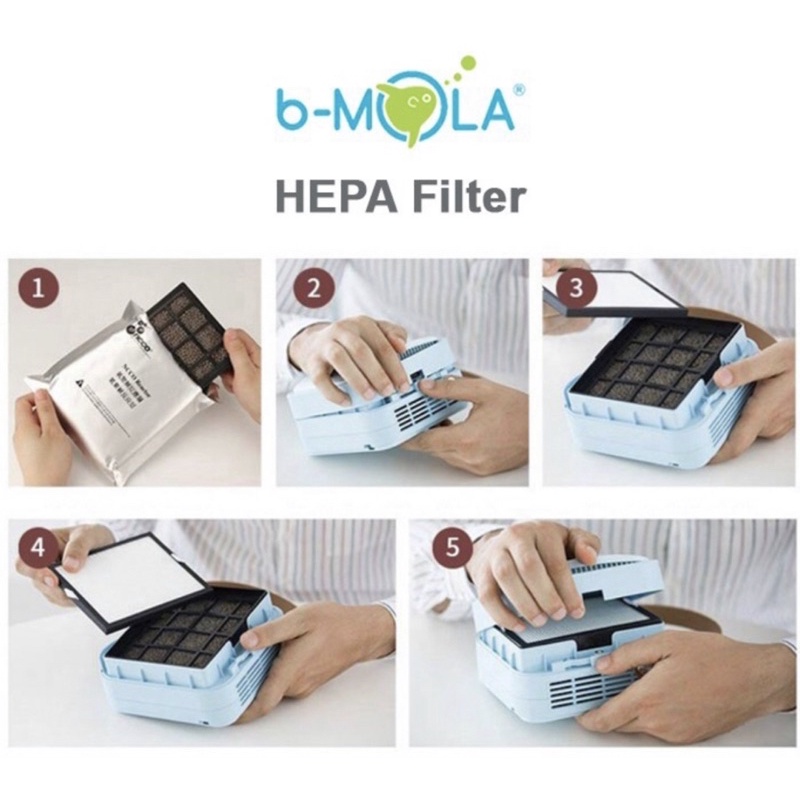 HEPA FILTER ORIGINAL BMOLA GO 1804 NCCO Bmola Me BM10 Air Purifier