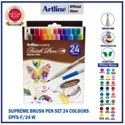 

BRUSH PEN ARTLINE SUPREME BRUSH PEN 24 COLOURS EPFS-F/24W