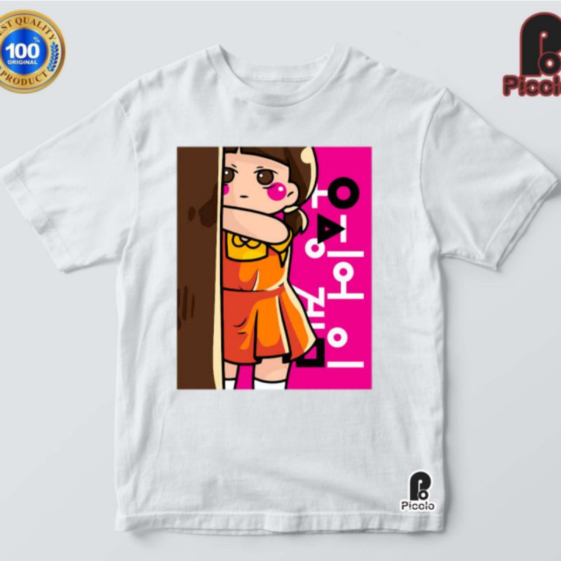 KAOS BAJU ANAK SQUID GAME BAHAN PREMIUM