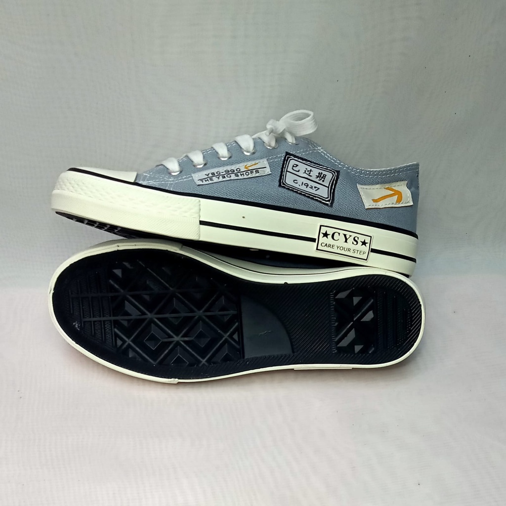 CYS Sepatu Sneakers Wanita Pria Sepatu Fashion Style Sepatu Cewek Cowok Casual Shoes Canvas SPT 11