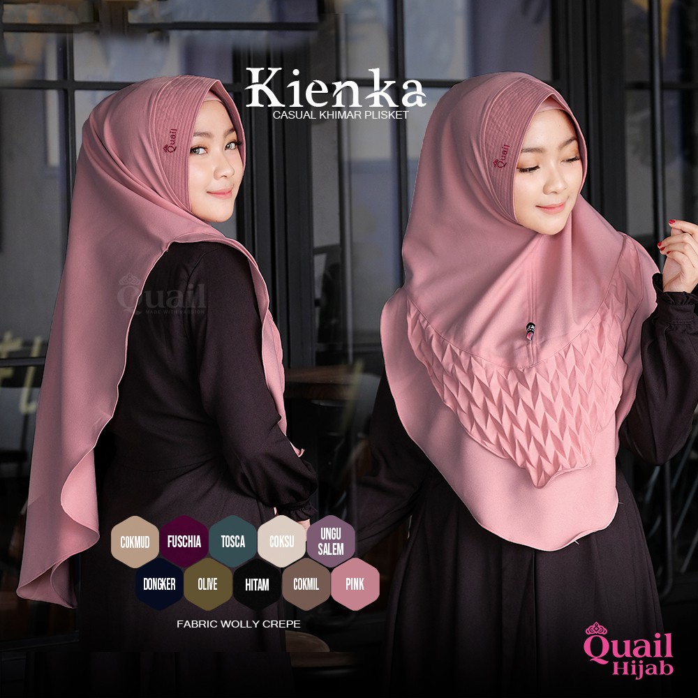 Khimar Plisket KIENKA by Quail Hijab