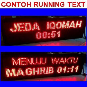 Promo LED RunningText 68X20 MASJID   Running Text MESJID Red Color Murah Murah