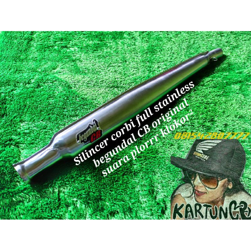 Silincer corbi begundal CB original full stainless press suara plorr klokor²
