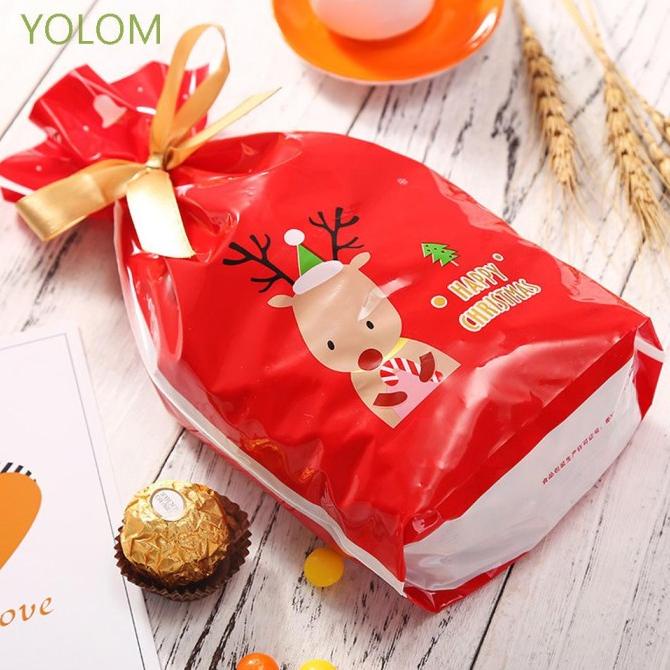 

YOLOM RED CANDY BAG COOKIES PACKAGING BAG GIFT BAG CHRISTMAS DC452CD3